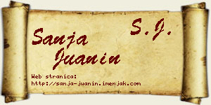 Sanja Juanin vizit kartica